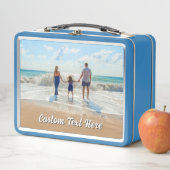 Create Your Own Photo Metal Lunch Box with Text (In situ)
