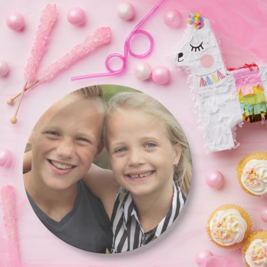 Create your own Photo Papieren Bordje (Feest)