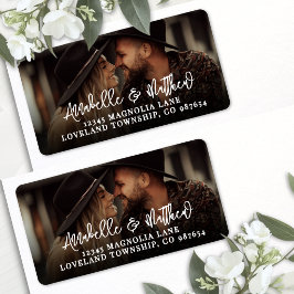 Create Your Own Photo Return Address Etiket