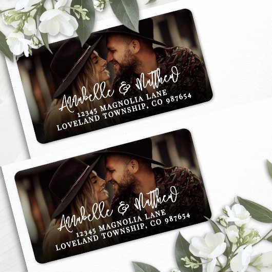 Create Your Own Photo Return Address Etiket