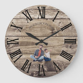 Create Your Own Photo Rustic Wood Clock Grote Klok