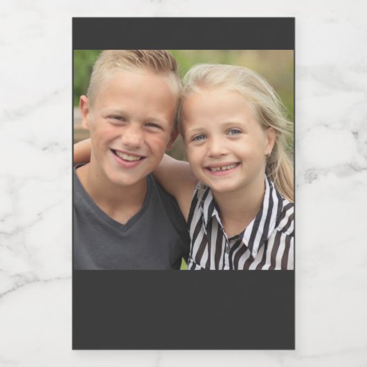 Create Your Own Photo Voedselcontainer Etiket (Enkel label)