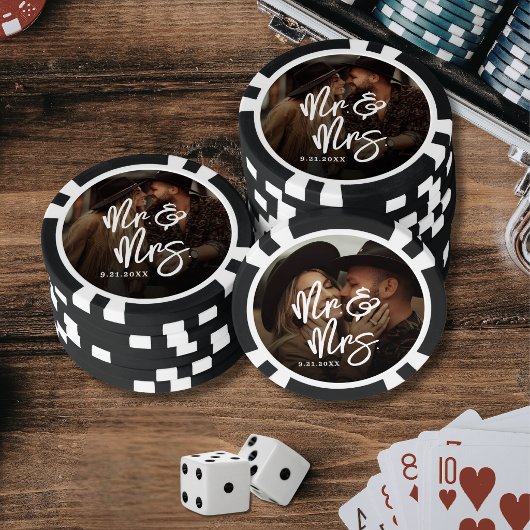 Create Your Own Photo Wedding Poker Chips