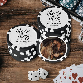 Create Your Own Photo Wedding Poker Chips