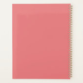 Create Your Own Pink Meadow Floral Crescent Moon Planner (Achterkant)