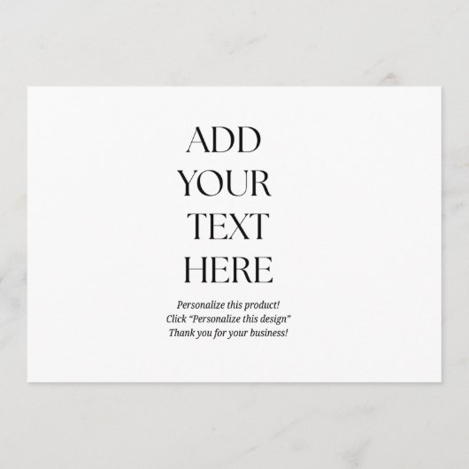 Create Your Own Postcard Bedankkaart (Achterkant)