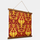 Create your own Premium Gilded Glow Elephant Mara Hangend Wandkleed (Gebogen)