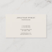 Create Your Own Professional Elegant Template Visitekaartje (Achterkant)