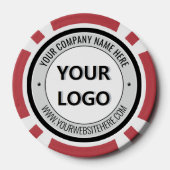 Create Your Own Promo Branded Poker Chips Template (Achterkant)
