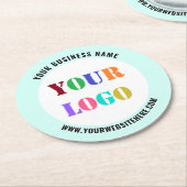 Create Your Own Promotional Paper Coasters Example Ronde Kartonnen Onderzetter (Gebogen)