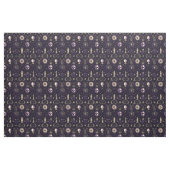 Create Your Own Purple & Gold Magic Symbols Black Stof (Fat Quarter)