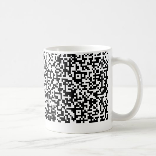Create Your Own QR Code Funny Coffee Mug Gift Koffiemok (Rechts)