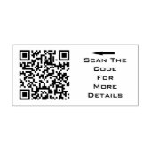 Create Your Own QR code Rubberstempel (Afrduk)