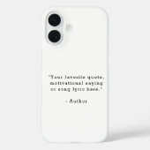 Create Your Own Quote Case-Mate iPhone Case (Achterkant)