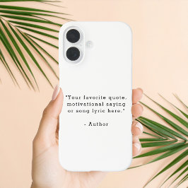 Create Your Own Quote iPhone 16 Hoesje