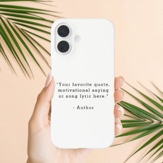 Create Your Own Quote iPhone 16 Hoesje
