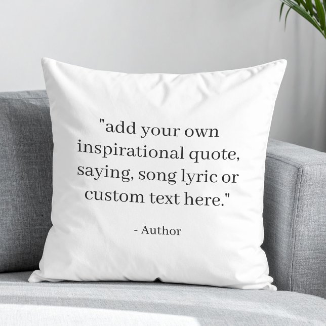 Create Your Own Quote Kussen (Creator heeft geüpload)