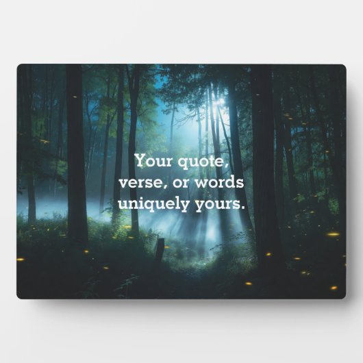 Create Your Own Quote Plaque Fotoplaat (voorkant)