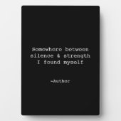 Create Your Own Quote Plaque Fotoplaat (voorkant)