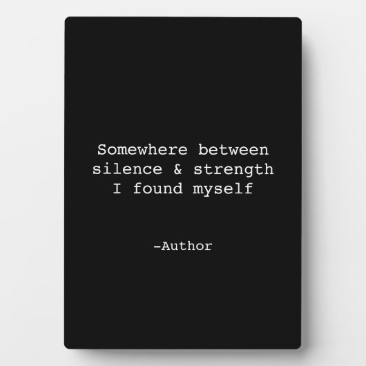 Create Your Own Quote Plaque Fotoplaat (voorkant)