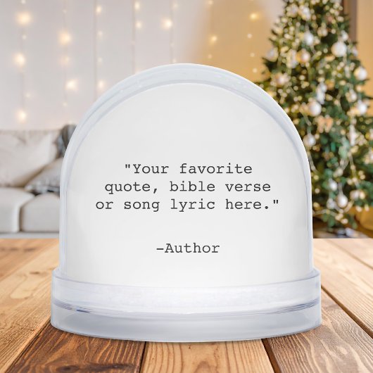 Create Your Own Quote Sneeuwbol