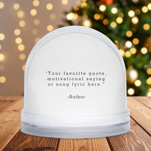 Create Your Own Quote Sneeuwbol