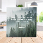 Create Your Own Quote Tegeltje<br><div class="desc">Create your own custom quote  ceramic tile home decor. Features minimalist typewriter typography and forest nature background.</div>