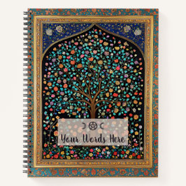 Create Your Own Rainbow Tree of Life Tapestry Notitieboek