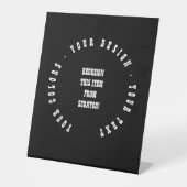 Create Your Own Reclamebord Met Voetstuk (Voorkant)