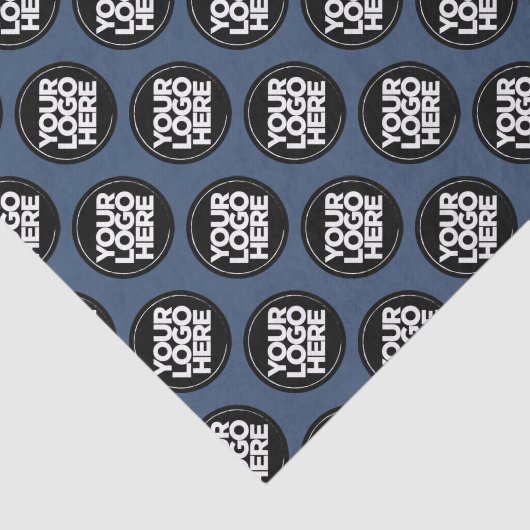 Create your own Repeating Logo Background Blue Tissuepapier (Detail)