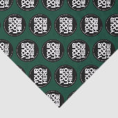 Create your own Repeating Logo Background Green Tissuepapier (Detail)