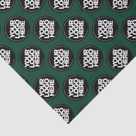 Create your own Repeating Logo Background Green Tissuepapier (Detail)