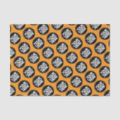 Create your own Repeating Logo Background Orange Tissuepapier (Voorkant)