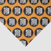 Create your own Repeating Logo Background Orange Tissuepapier (Detail)