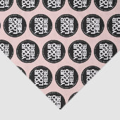 Create your own Repeating Logo Background Pink Tissuepapier (Detail)