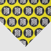 Create your own Repeating Logo Background Yellow Tissuepapier (Detail)