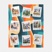 Create Your Own Retro Photo Collage Fleece Deken (Voorkant)