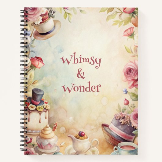 Create Your Own Romantic Whimsical Tea Party Notitieboek (Voorkant)