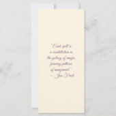 Create Your Own Rose Parfait Kitten Bookmark Card (Achterkant)