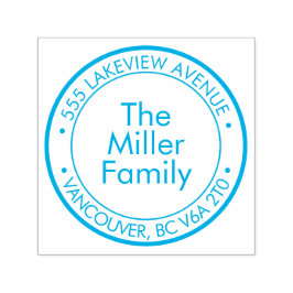 Create Your Own Rubber Family Address Stamp Zelfinktende Stempel