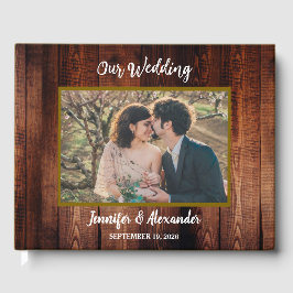 Create your own rustic photo country wedding gastenboek