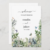 Create Your Own rustic wedding Kaart (Voorkant / Achterkant)
