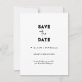 Create your own save the date cards kaart (Voorkant)