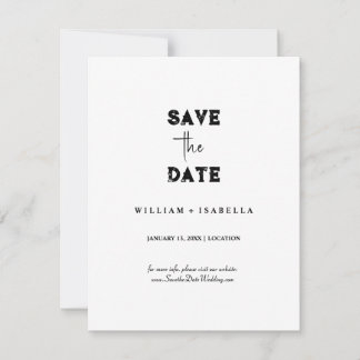 Create your own save the date cards kaart