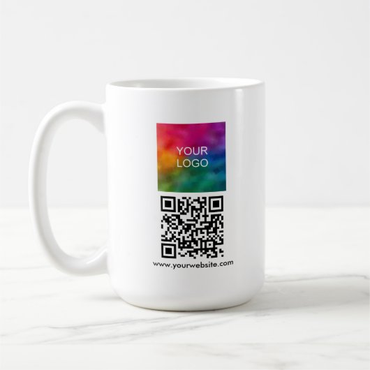 Create Your Own Scan Me QR Code Upload Logo Koffiemok (Links)