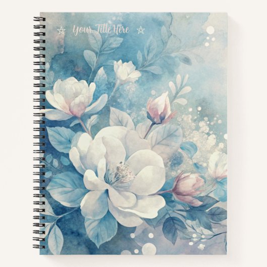 Create Your Own Shabby Chic Pink & White Roses Notitieboek (Voorkant)