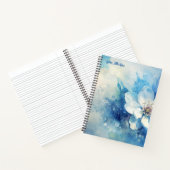 Create Your Own Shabby Chic White Tea Rose Blue Notitieboek (Binnen)