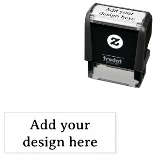 Create Your Own Simple Custom 1.8" x 0.65" Zelfinktende Stempel