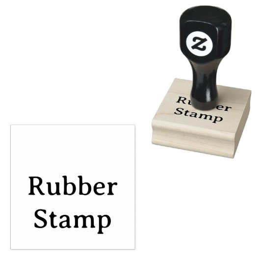 Create Your Own Simple Custom 2" x 2" Rubberstempel (Gestempeld)