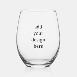 Create Your Own Simple Custom Design Wijnglas Zonder Voet
